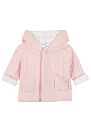 Cappotto in misto cotone, lana e cashmere rosa TARTINE ET CHOCOLAT KIDS | TZ4000031